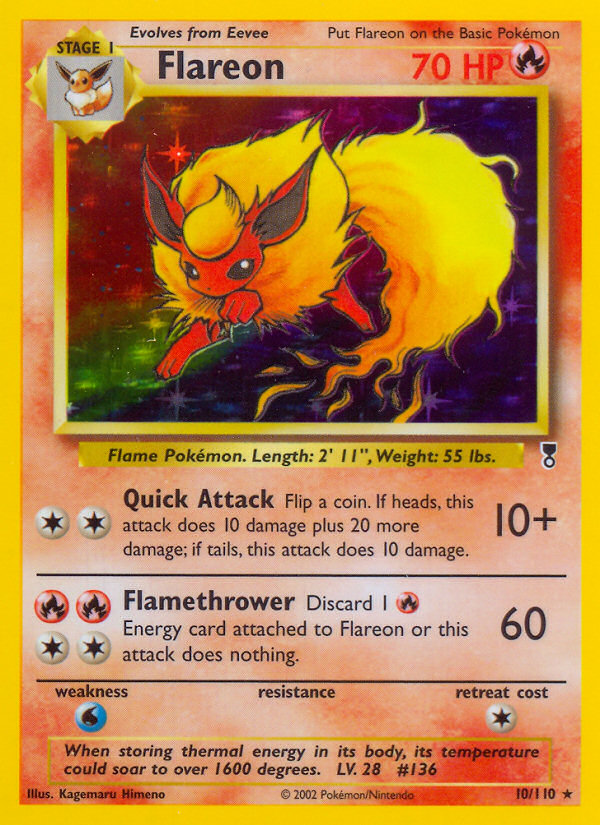 Flareon (10/110) [Legendary Collection] | Black Swamp Games
