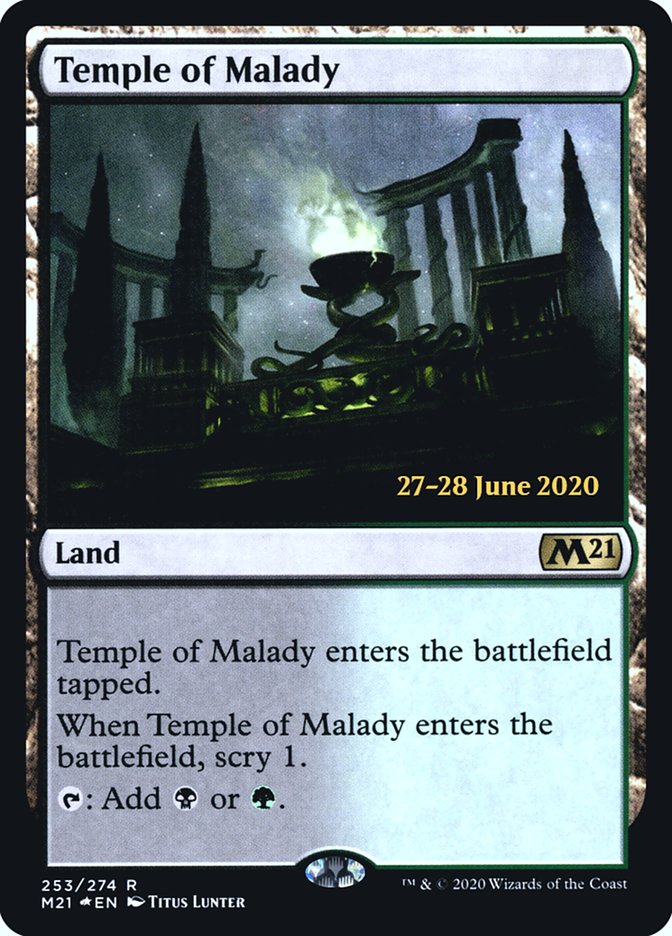 Temple of Malady [Core Set 2021 Prerelease Promos] | Black Swamp Games