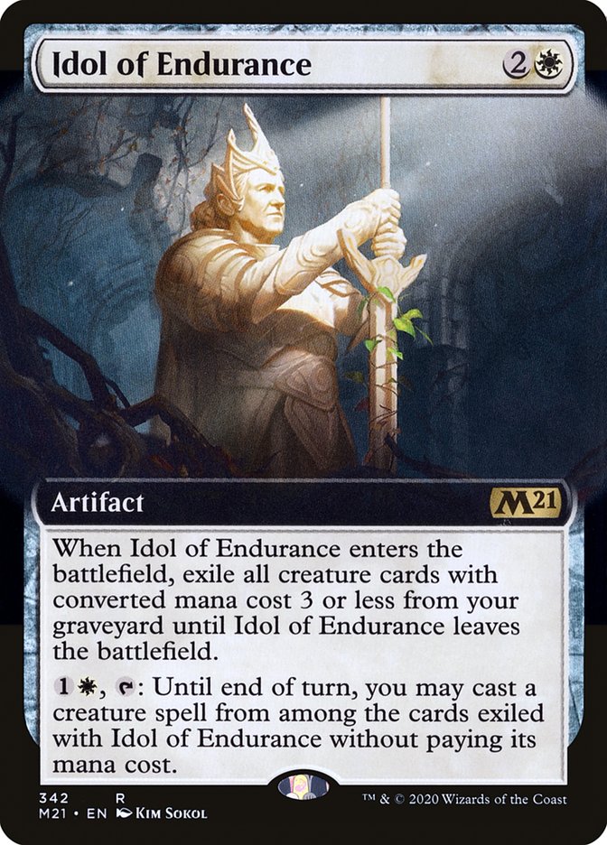 Idol of Endurance (Extended Art) [Core Set 2021] | Black Swamp Games