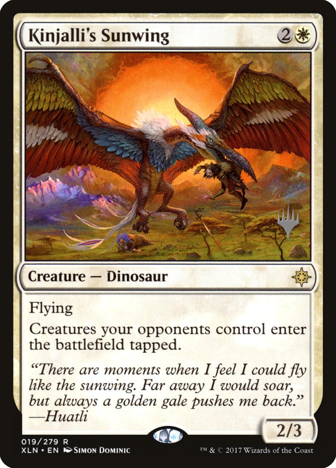 Kinjalli's Sunwing (Promo Pack) [Ixalan Promos] | Black Swamp Games
