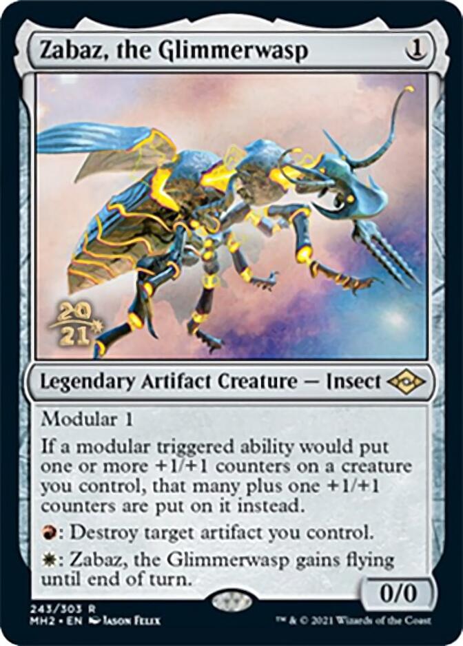 Zabaz, the Glimmerwasp [Modern Horizons 2 Prerelease Promos] | Black Swamp Games