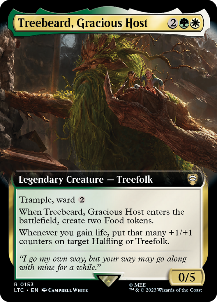 Treebeard, Gracious Host (Extended Art) [The Lord of the Rings: Tales of Middle-Earth Commander] | Black Swamp Games