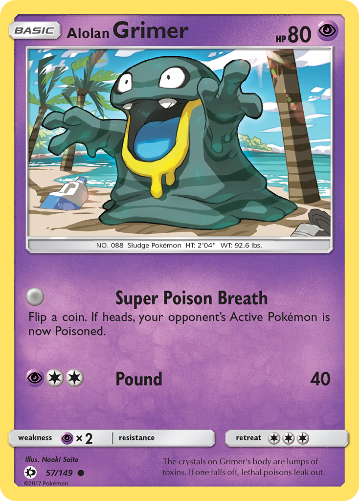 Alolan Grimer (57/149) [Sun & Moon: Base Set] | Black Swamp Games