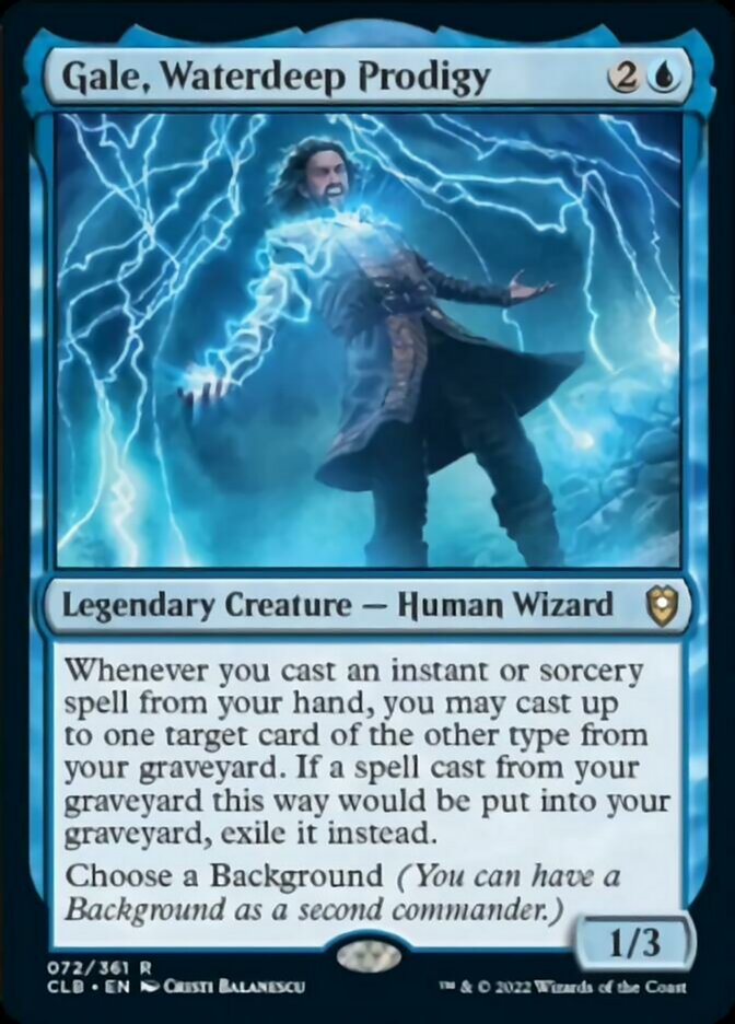 Gale, Waterdeep Prodigy [Commander Legends: Battle for Baldur's Gate] | Black Swamp Games