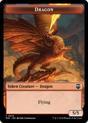 Dragon // Treasure Double-Sided Token [Modern Horizons 3 Commander Tokens] | Black Swamp Games