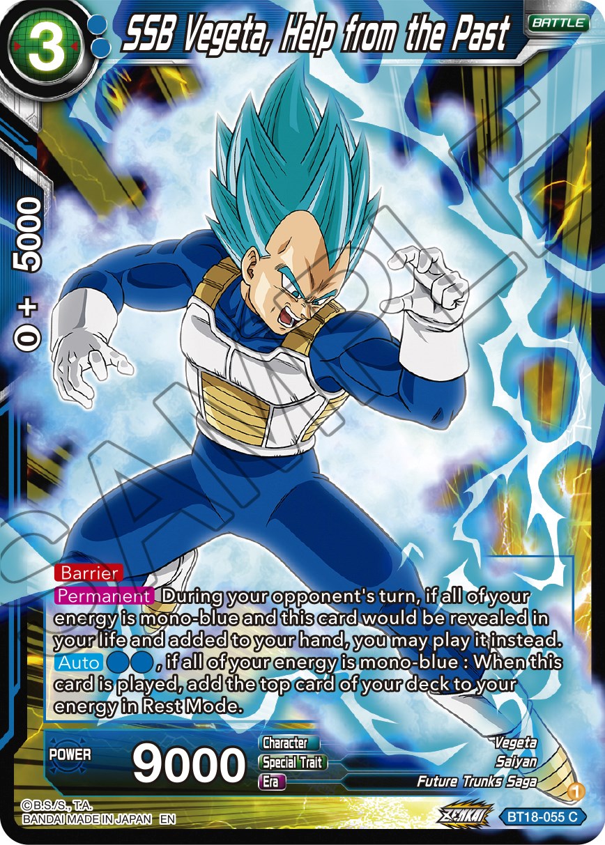 SSB Vegeta, Help from the Past (BT18-055) [Dawn of the Z-Legends] | Black Swamp Games