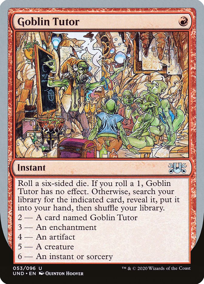 Goblin Tutor [Unsanctioned] | Black Swamp Games