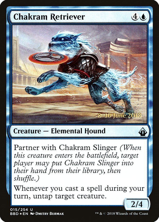 Chakram Retriever (Prerelease) [Battlebond Prerelease Promos] | Black Swamp Games