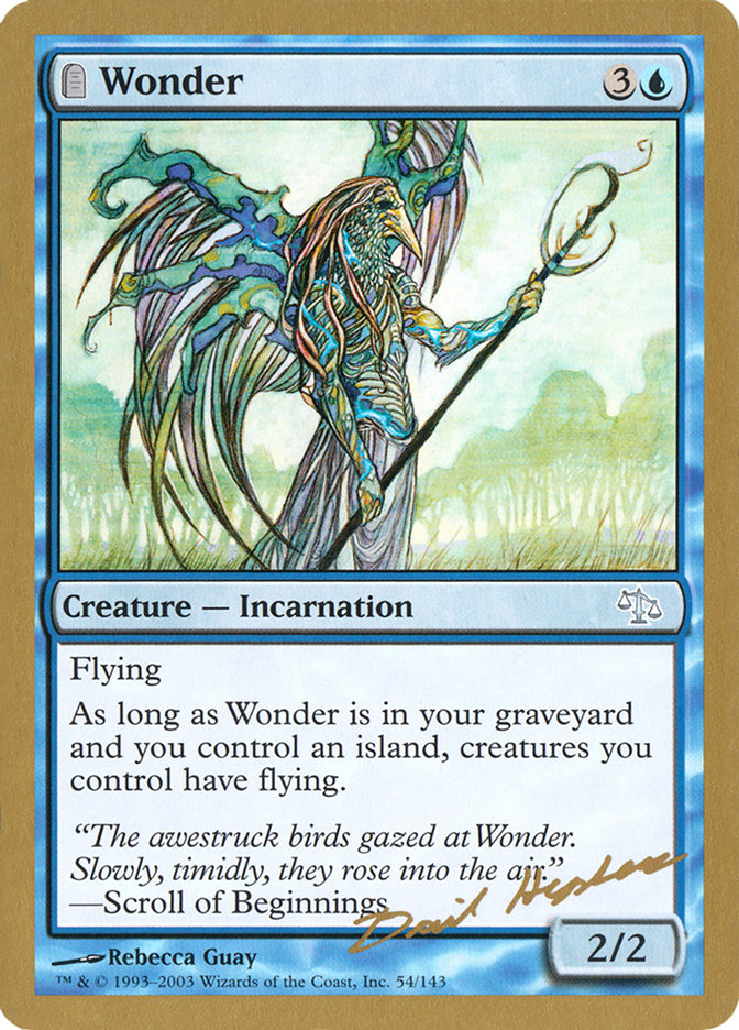 Wonder (Dave Humpherys) [World Championship Decks 2003] | Black Swamp Games