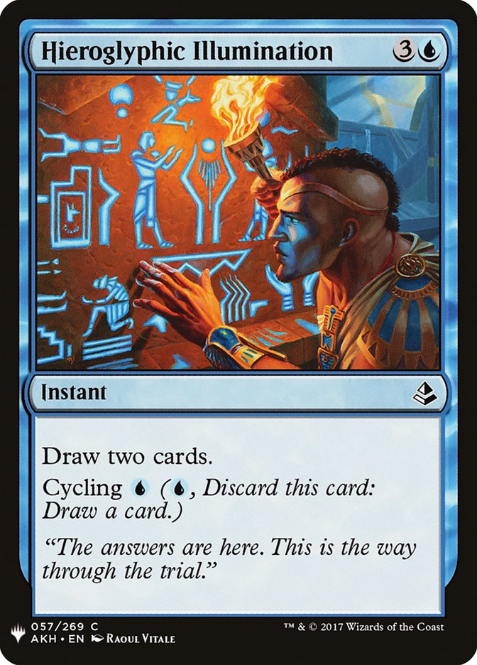 Hieroglyphic Illumination [Mystery Booster] | Black Swamp Games
