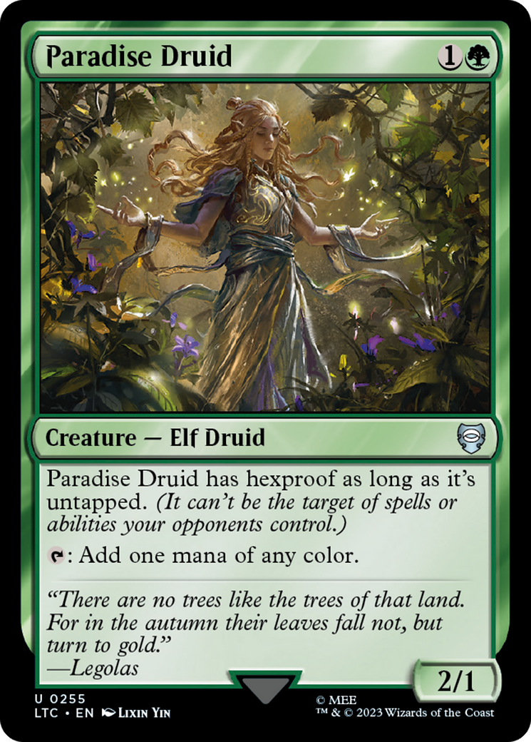 Paradise Druid [The Lord of the Rings: Tales of Middle-Earth Commander] | Black Swamp Games