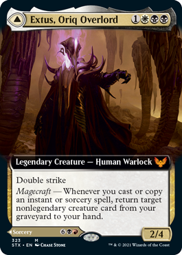 Extus, Oriq Overlord // Awaken the Blood Avatar (Extended Art) [Strixhaven: School of Mages] | Black Swamp Games