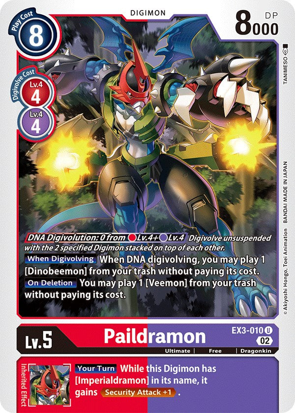 Paildramon [EX3-010] [Draconic Roar] | Black Swamp Games