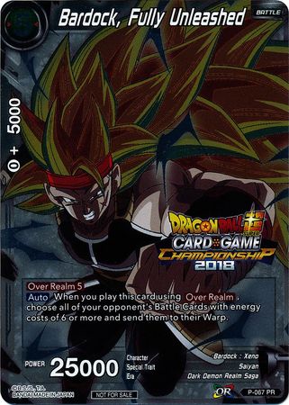 Bardock, Fully Unleashed (P-067) [Tournament Promotion Cards] | Black Swamp Games