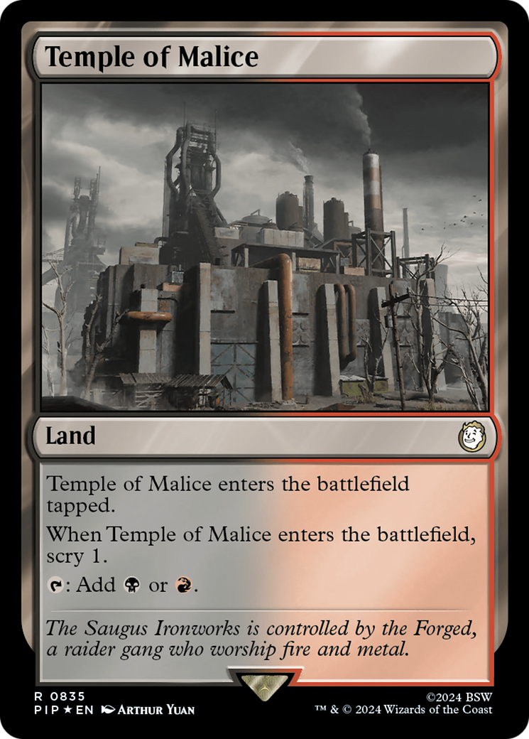 Temple of Malice (Surge Foil) [Fallout] | Black Swamp Games