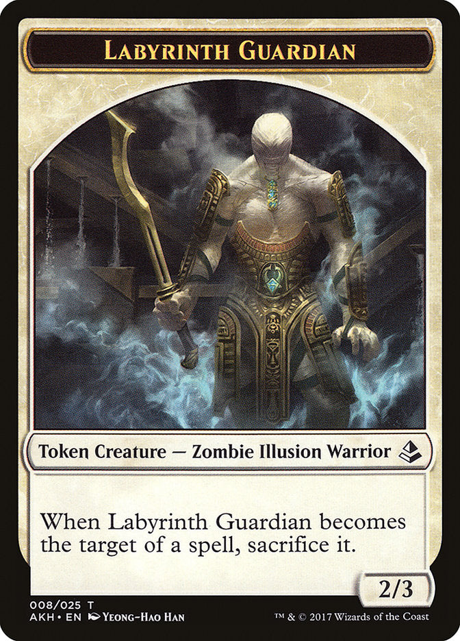 Labyrinth Guardian // Insect Double-Sided Token [Amonkhet Tokens] | Black Swamp Games