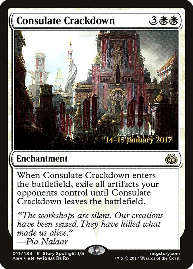 Consulate Crackdown [Aether Revolt Prerelease Promos] | Black Swamp Games