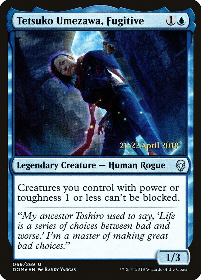 Tetsuko Umezawa, Fugitive [Dominaria Prerelease Promos] | Black Swamp Games