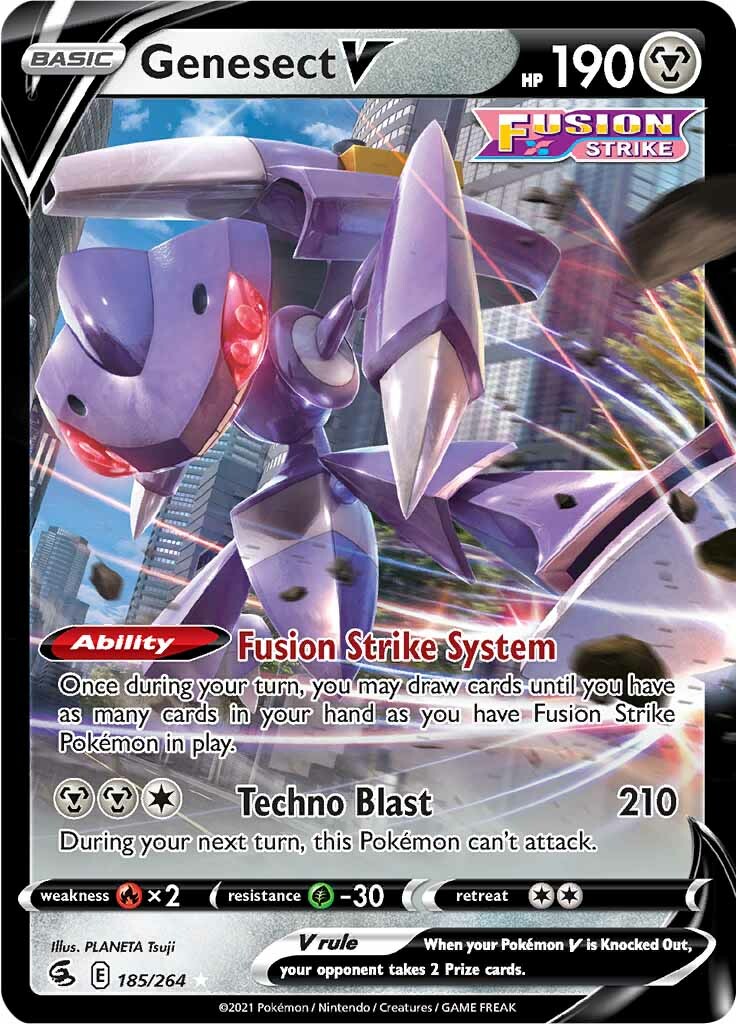 Genesect V (185/264) [Sword & Shield: Fusion Strike] | Black Swamp Games