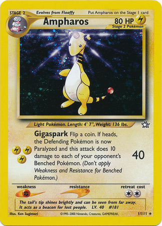 Ampharos (1/111) [Neo Genesis Unlimited] | Black Swamp Games