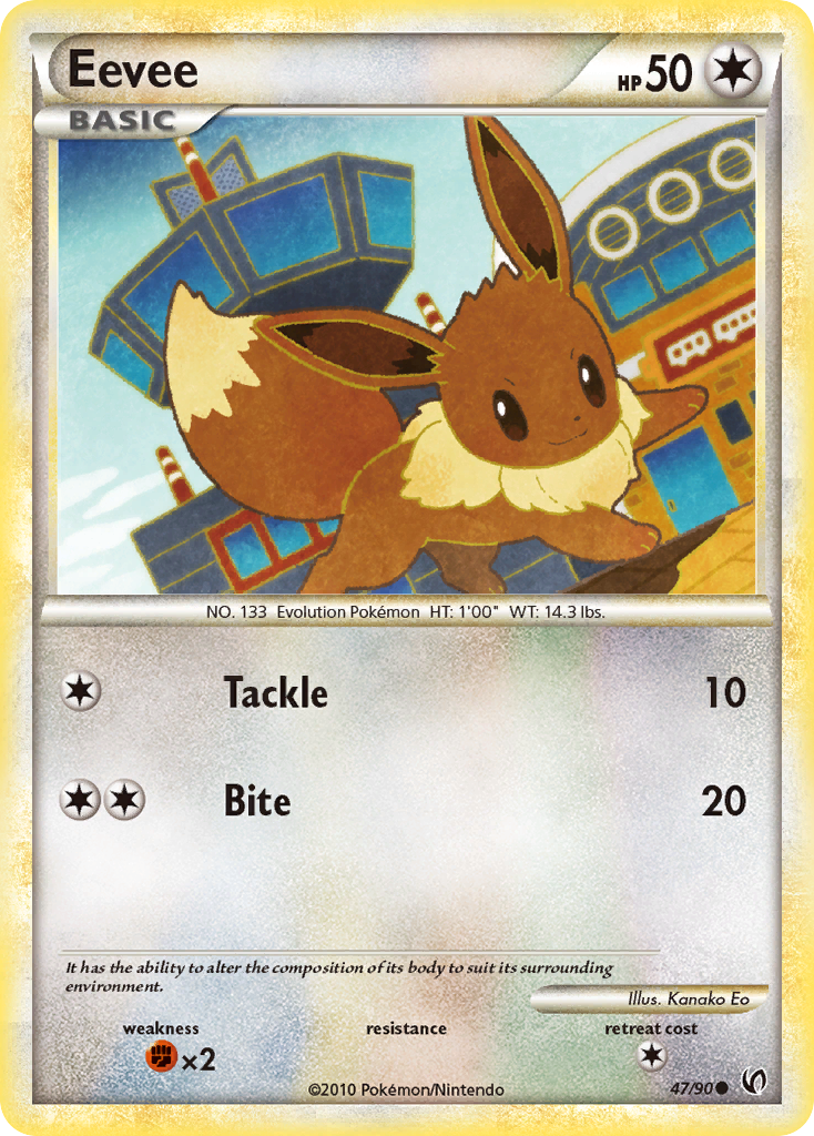 Eevee (47/90) [HeartGold & SoulSilver: Undaunted] | Black Swamp Games