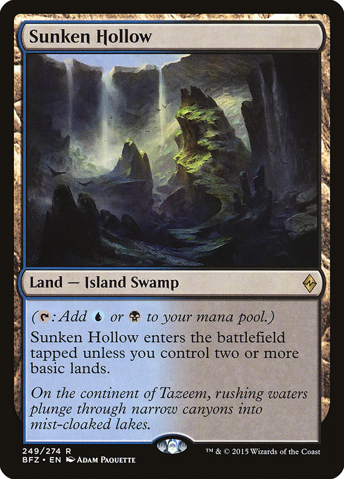 Sunken Hollow [Battle for Zendikar] | Black Swamp Games