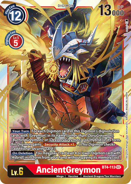 AncientGreymon [BT4-113] [Great Legend] | Black Swamp Games