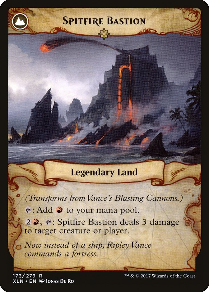 Vance's Blasting Cannons // Spitfire Bastion [Ixalan] | Black Swamp Games