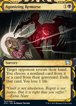 Agonizing Remorse (Foil Etched) [Strixhaven: Mystical Archive] | Black Swamp Games