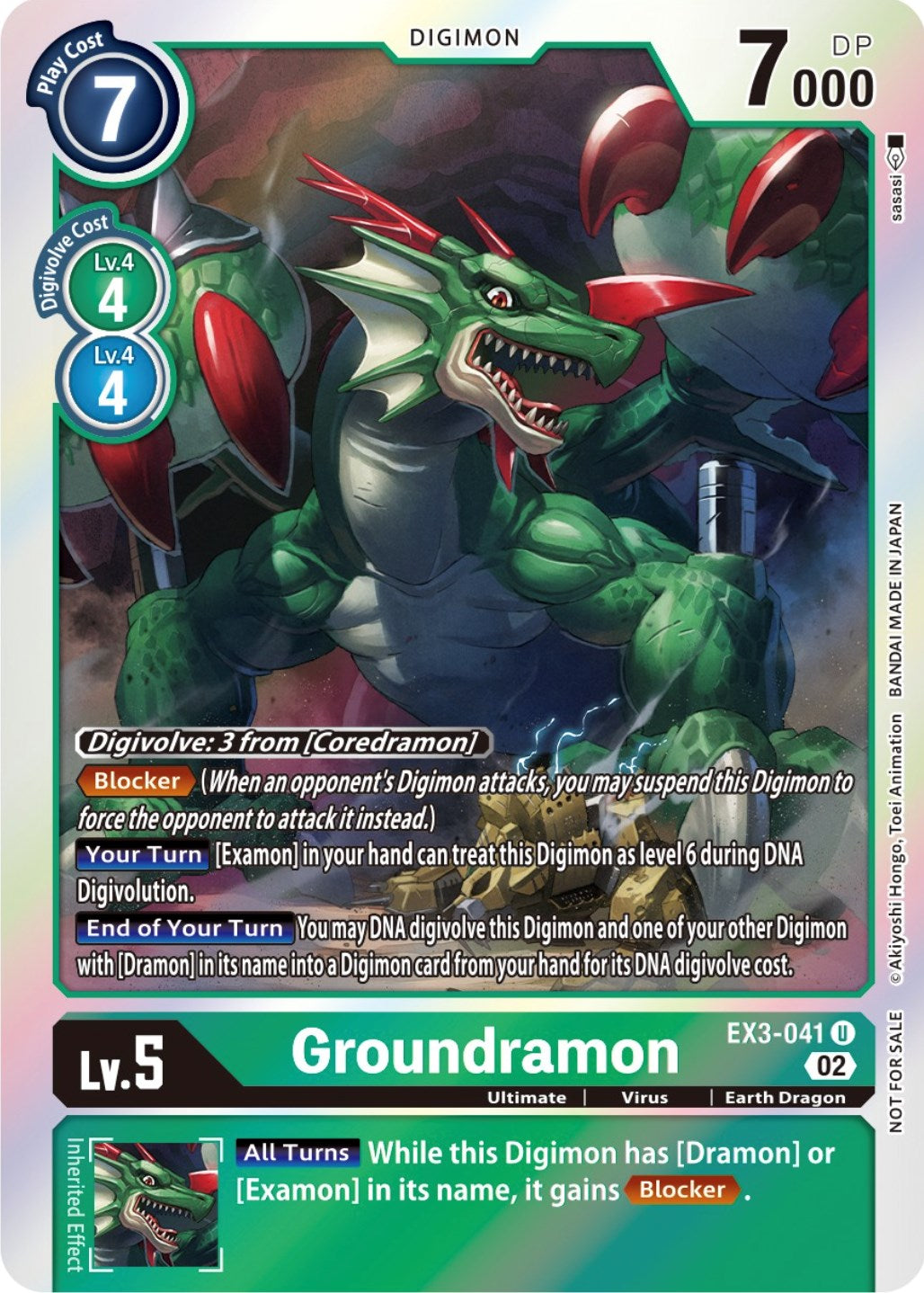 Groundramon [EX3-041] (Alternate Art) [Draconic Roar] | Black Swamp Games