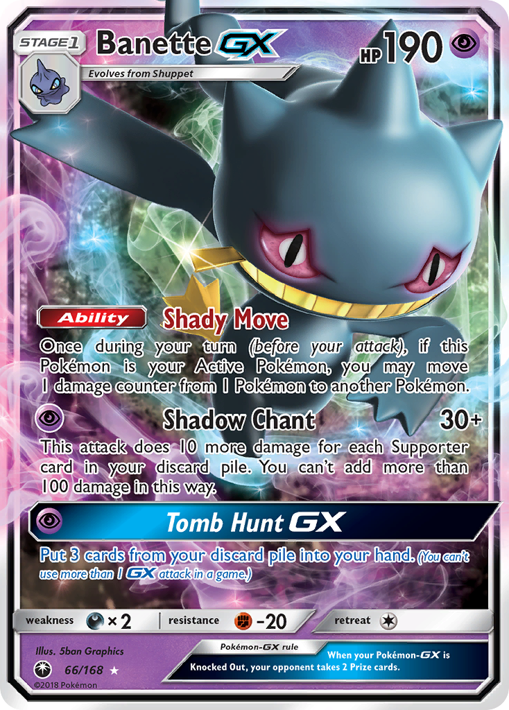 Banette GX (66/168) [Sun & Moon: Celestial Storm] | Black Swamp Games