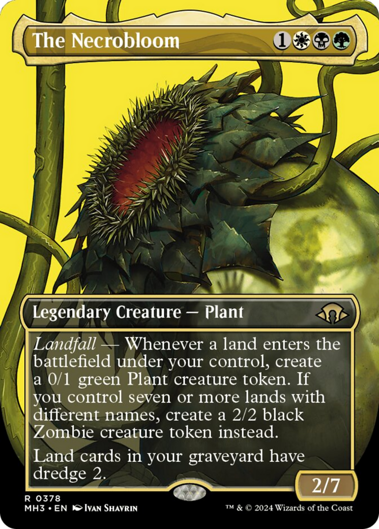 The Necrobloom (Borderless) [Modern Horizons 3] | Black Swamp Games