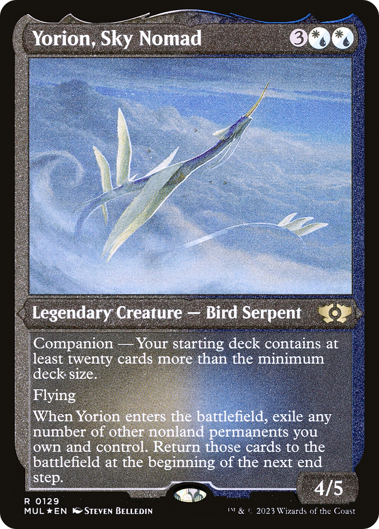 Yorion, Sky Nomad (Foil Etched) [Multiverse Legends] | Black Swamp Games