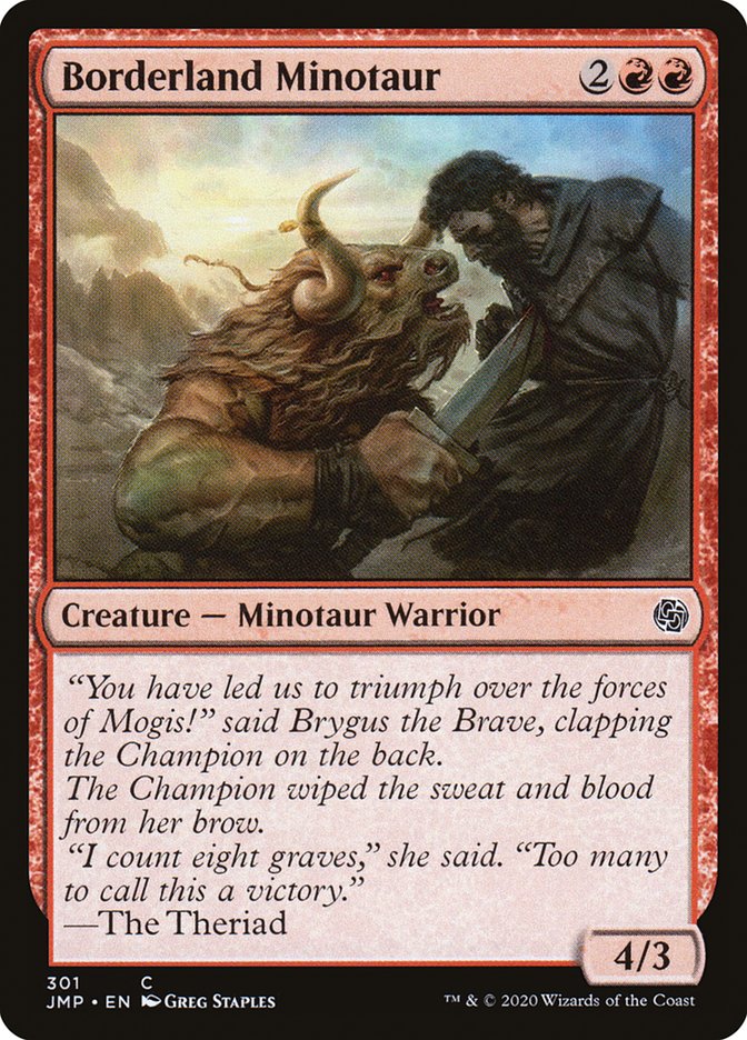 Borderland Minotaur [Jumpstart] | Black Swamp Games