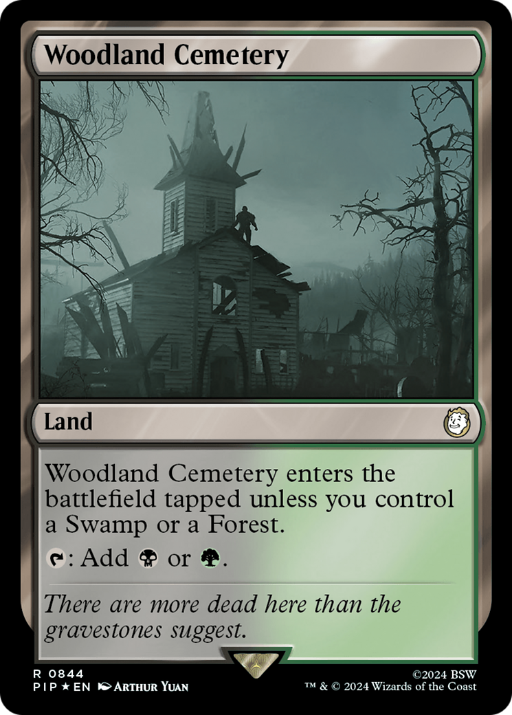 Woodland Cemetery (Surge Foil) [Fallout] | Black Swamp Games