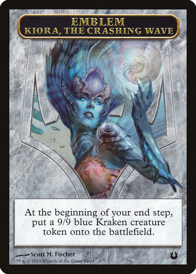 Kiora, the Crashing Wave Emblem [Born of the Gods Tokens] | Black Swamp Games