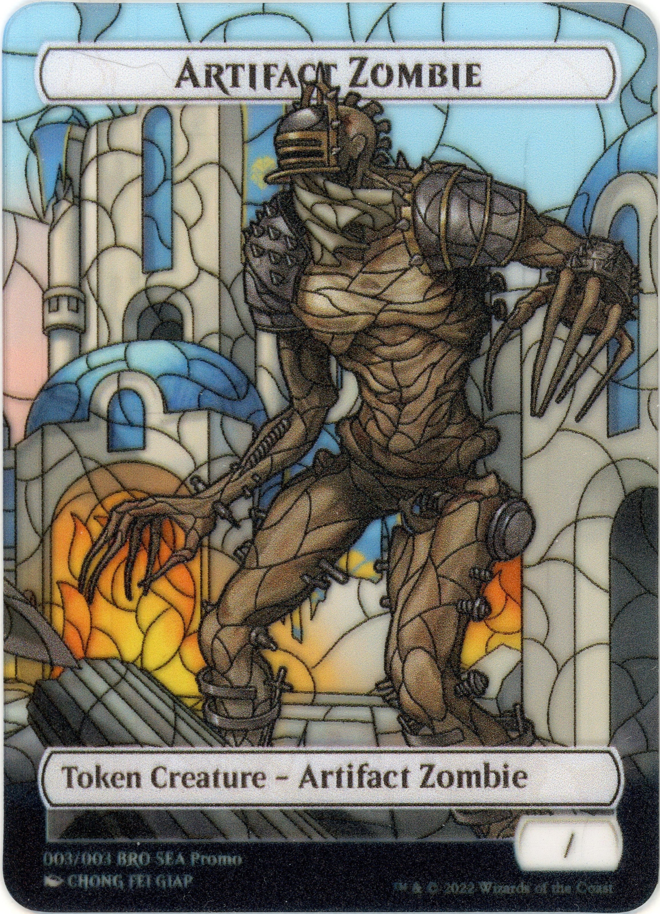 Artifact Zombie Token (SEA Exclusive) [The Brothers' War Tokens] | Black Swamp Games