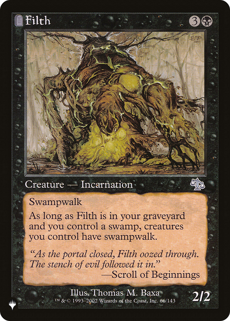 Filth [The List Reprints] | Black Swamp Games