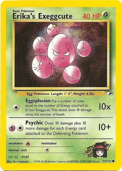 Erika's Exeggcute (77/132) [Gym Heroes Unlimited] | Black Swamp Games