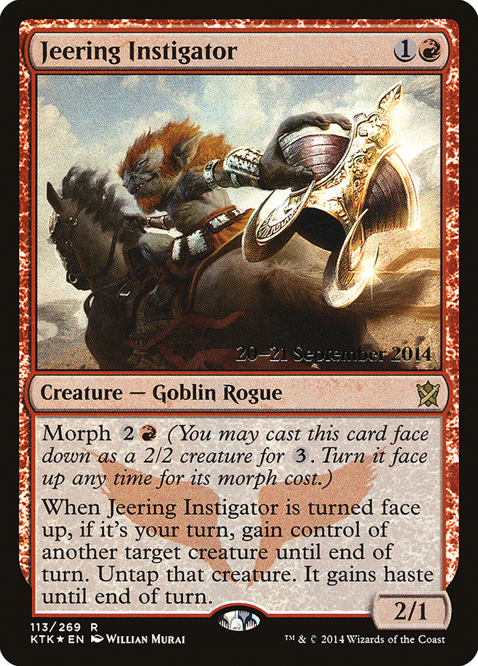 Jeering Instigator [Khans of Tarkir Prerelease Promos] | Black Swamp Games