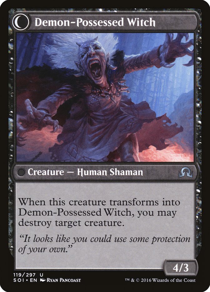 Kindly Stranger // Demon-Possessed Witch [Shadows over Innistrad] | Black Swamp Games