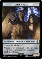 Alien Angel // Mark of the Rani Double-Sided Token [Doctor Who Tokens] | Black Swamp Games