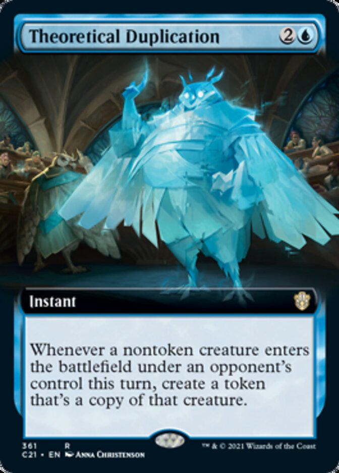 Theoretical Duplication (Extended Art) [Commander 2021] | Black Swamp Games