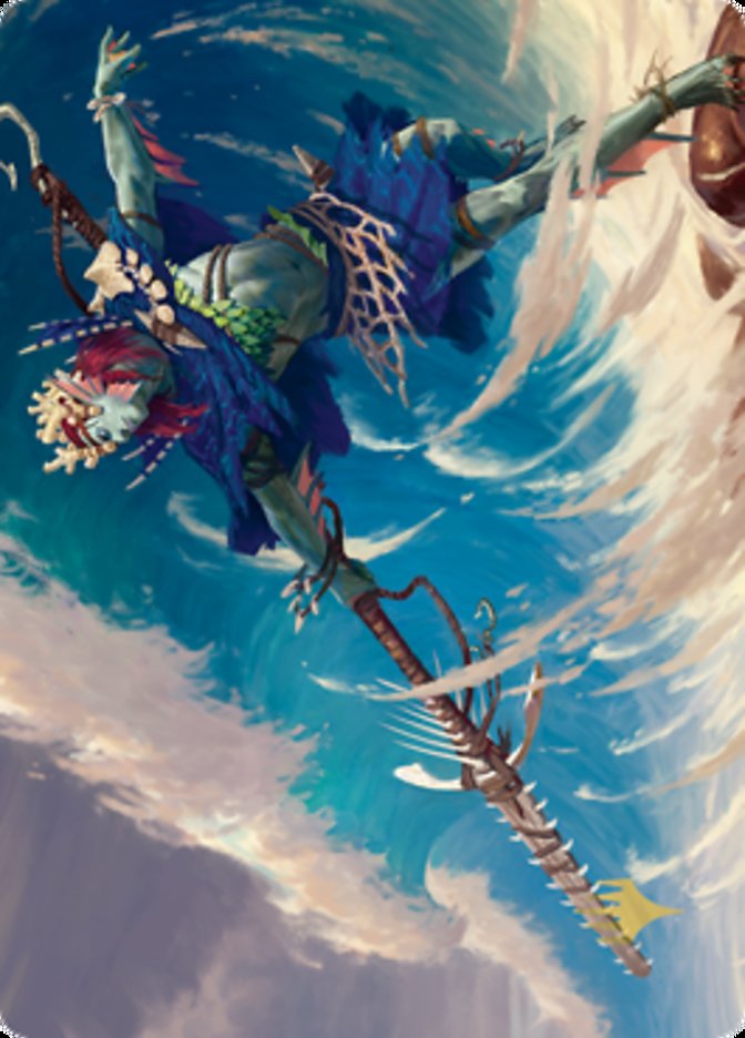 Tazeem Roilmage Art Card (Gold-Stamped Signature) [Zendikar Rising Art Series] | Black Swamp Games