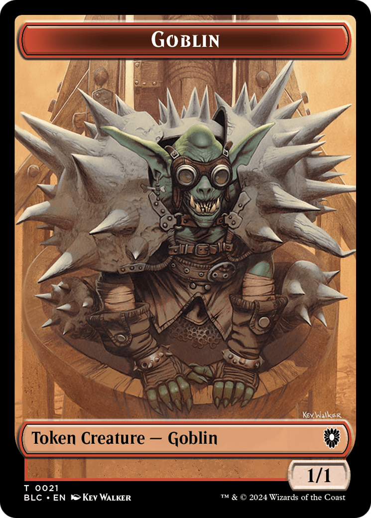 Illusion // Goblin Double-Sided Token [Bloomburrow Commander Tokens] | Black Swamp Games