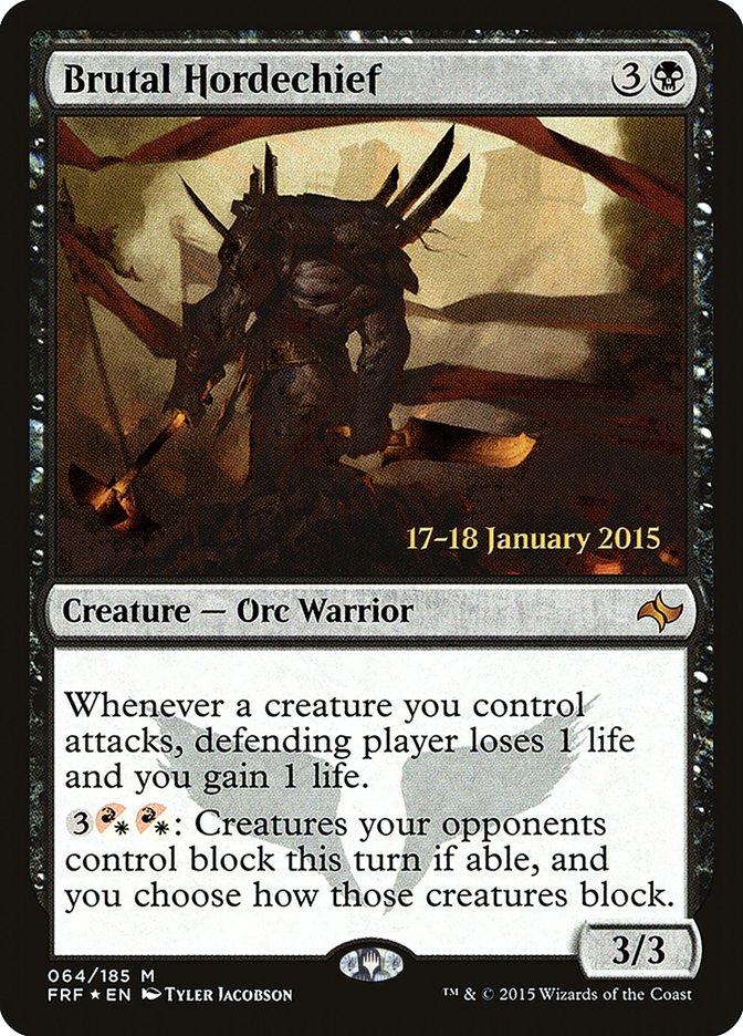 Brutal Hordechief [Fate Reforged Prerelease Promos] | Black Swamp Games