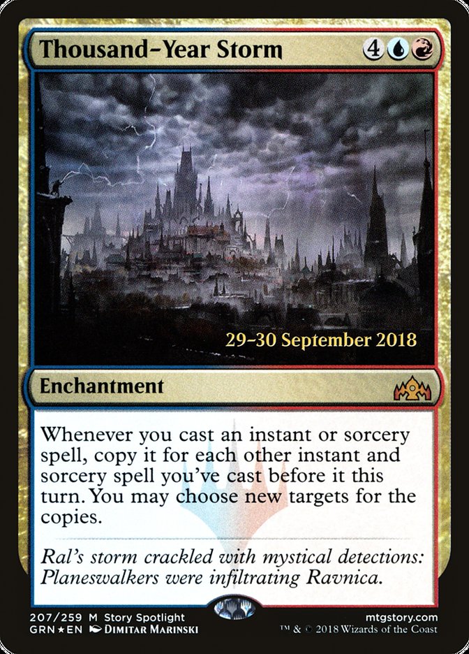 Thousand-Year Storm [Guilds of Ravnica Prerelease Promos] | Black Swamp Games