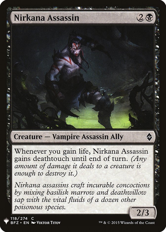 Nirkana Assassin [Mystery Booster] | Black Swamp Games