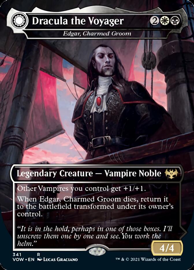 Edgar, Charmed Groom // Edgar Markov's Coffin - Dracula the Voyager // Casket of Native Earth [Innistrad: Crimson Vow] | Black Swamp Games