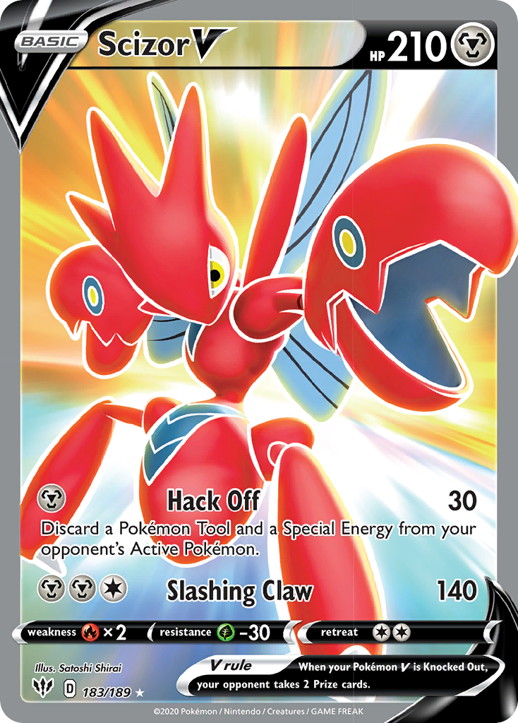 Scizor V (183/189) [Sword & Shield: Darkness Ablaze] | Black Swamp Games